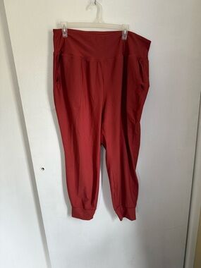 High-Rise Red Jogger Pants for Women Old Navy